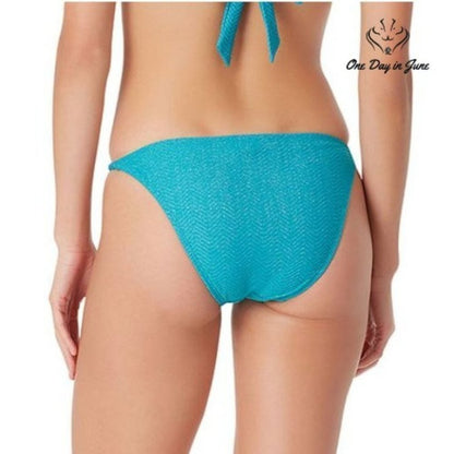 Sugar Beach Textured Hipster Bikini Bottom Size S