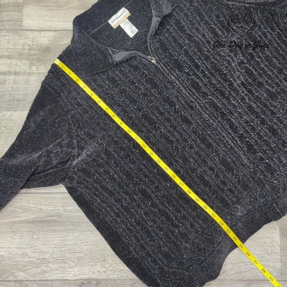 Alfred Dunner Zip Front Sweatshirt Size 3X