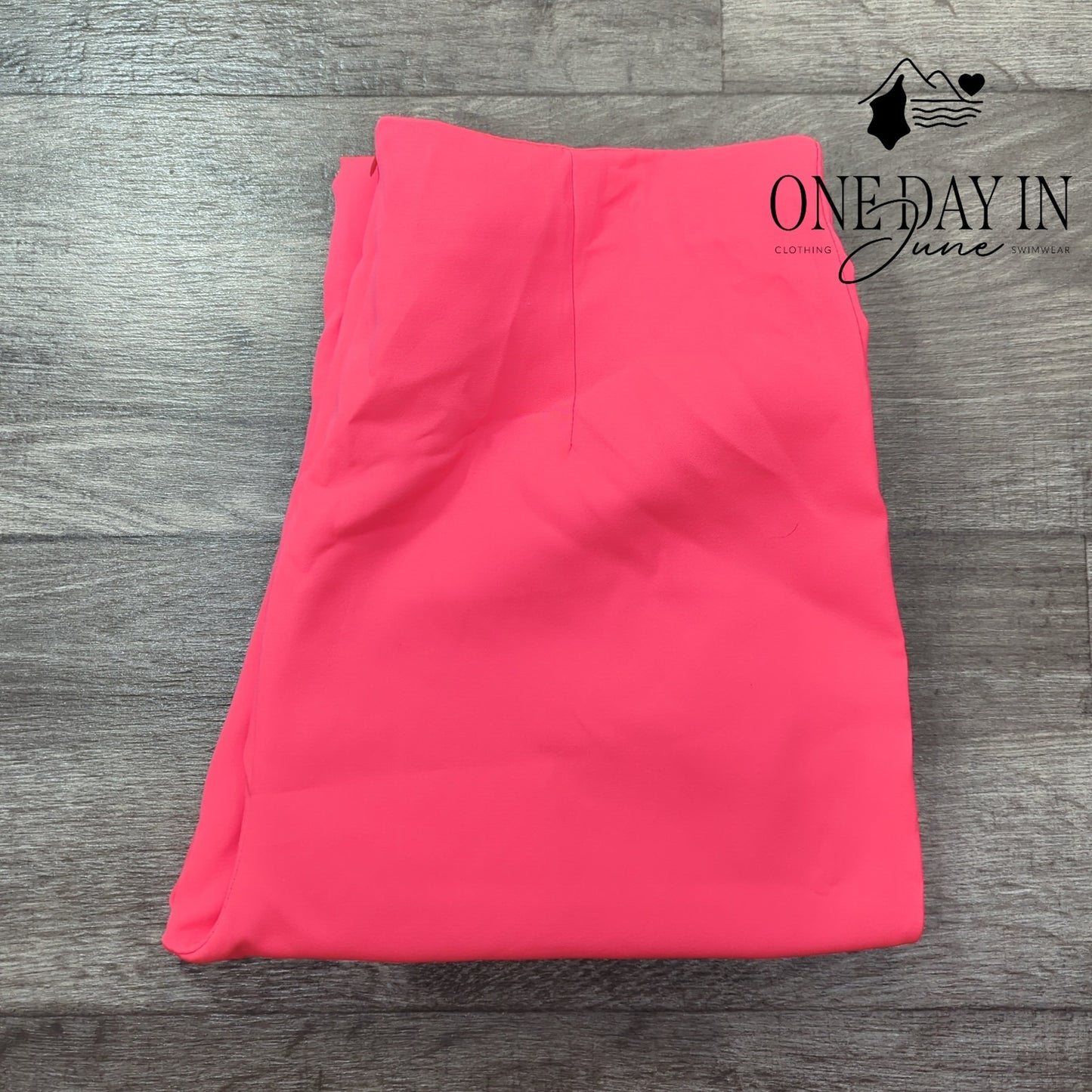 Boohoo Neon Split Front Tailored Trouser Pants Size 12