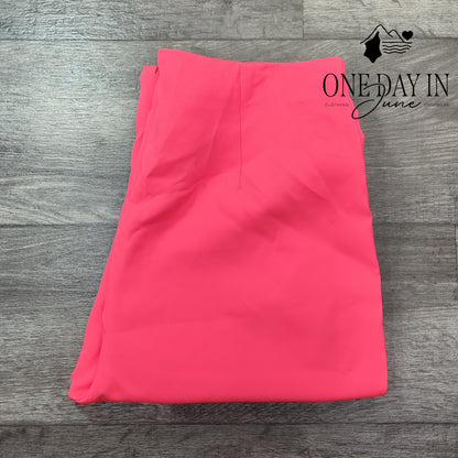 Boohoo Neon Split Front Tailored Trouser Pants Size 12