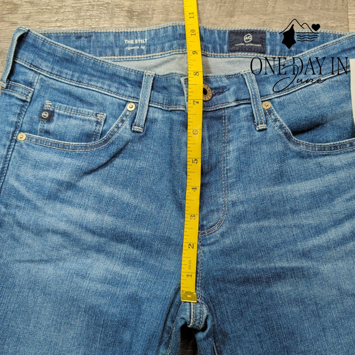 AG Adriano Goldschmied The Stilt Cigarette Leg Jeans Blue NWT $215 Size 4 (27)