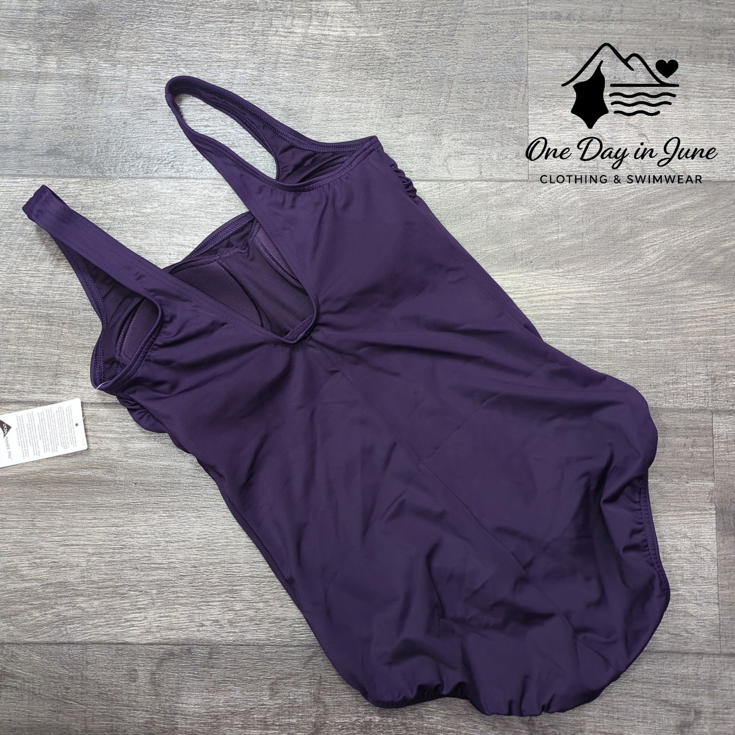 Land's End Square Neck One Piece Swimsuit Size 6