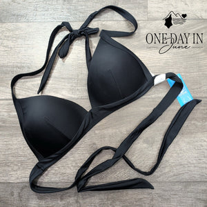 Cupshe Bust Enhancing Halter Bikini Top Size XL