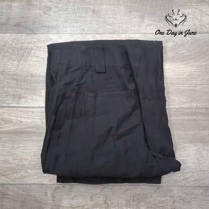 Topshop Black Pleated Straight Leg Dress Pants Trousers Size 6