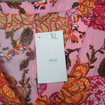 The Southern Goat Short Sleeve Shoulder Pad Mini Dress Size XL