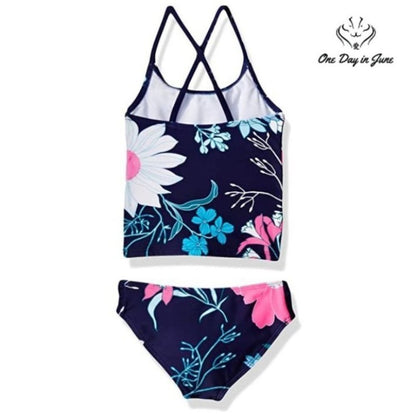 Kanu Surf Charlotte Flounce Tankini Swimsuit Size 6