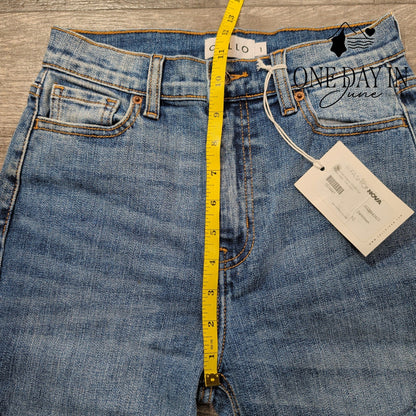 Cello Jeans Juniors High Rise Straight Leg Jeans Size 1
