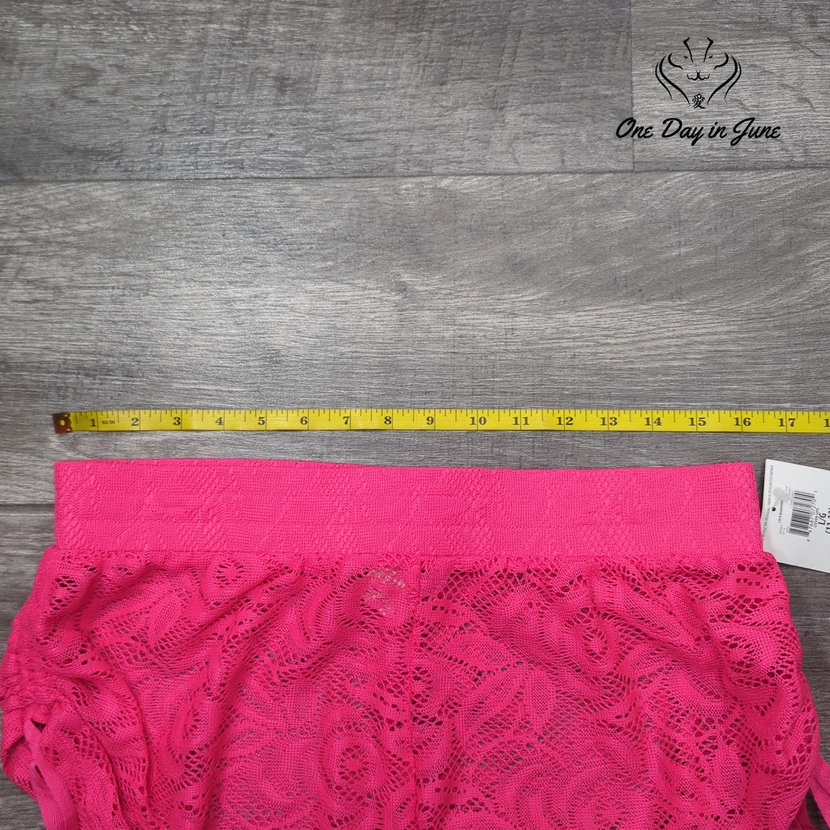 OP Ocean Pacific Lace Boardshort Swim Cover Up Hot Pink NWT Size L