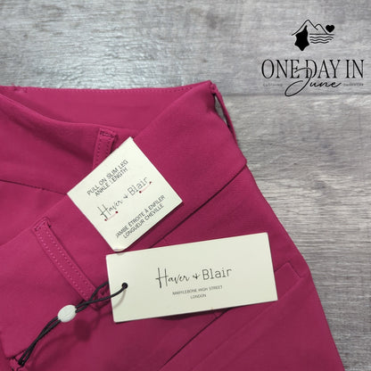 Haver & Blair Pull On Slim Leg Ankle Length Pants Size L