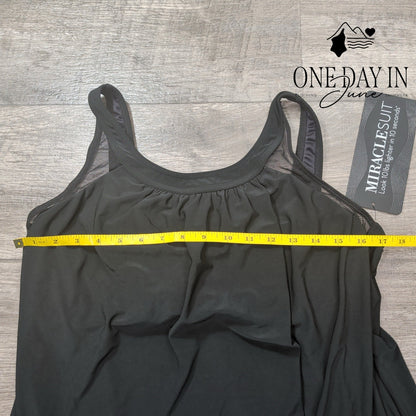 Miraclesuit Underwire Tankini Top Size 16