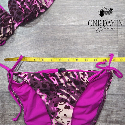 A.Che Padded Tie Side Bikini Swimsuit Size M