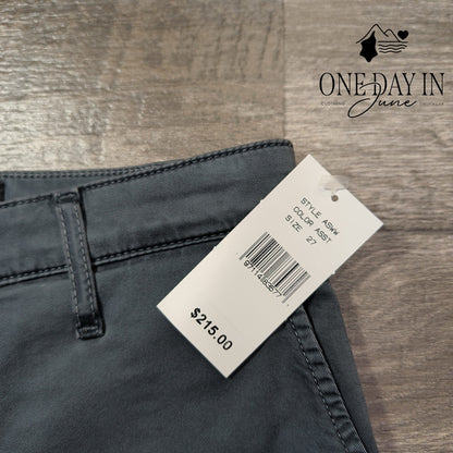 AG Adriano Goldschmied The Caden Tailored Trouser Pants Gray NWT Size 4 (27)