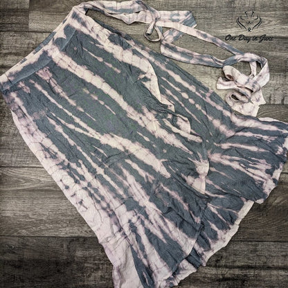 Sim & Sam Tie Dye Tie Waist Midi Skirt Size M