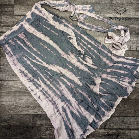 Sim & Sam Tie Dye Tie Waist Midi Skirt Size M