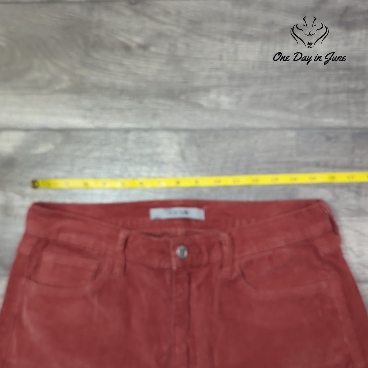 Joe's Jeans High Rise Corduroy Pants Brick Wide Leg Size 31 (12)