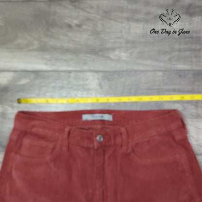 Joe's Jeans High Rise Corduroy Pants Brick Wide Leg Size 31 (12)
