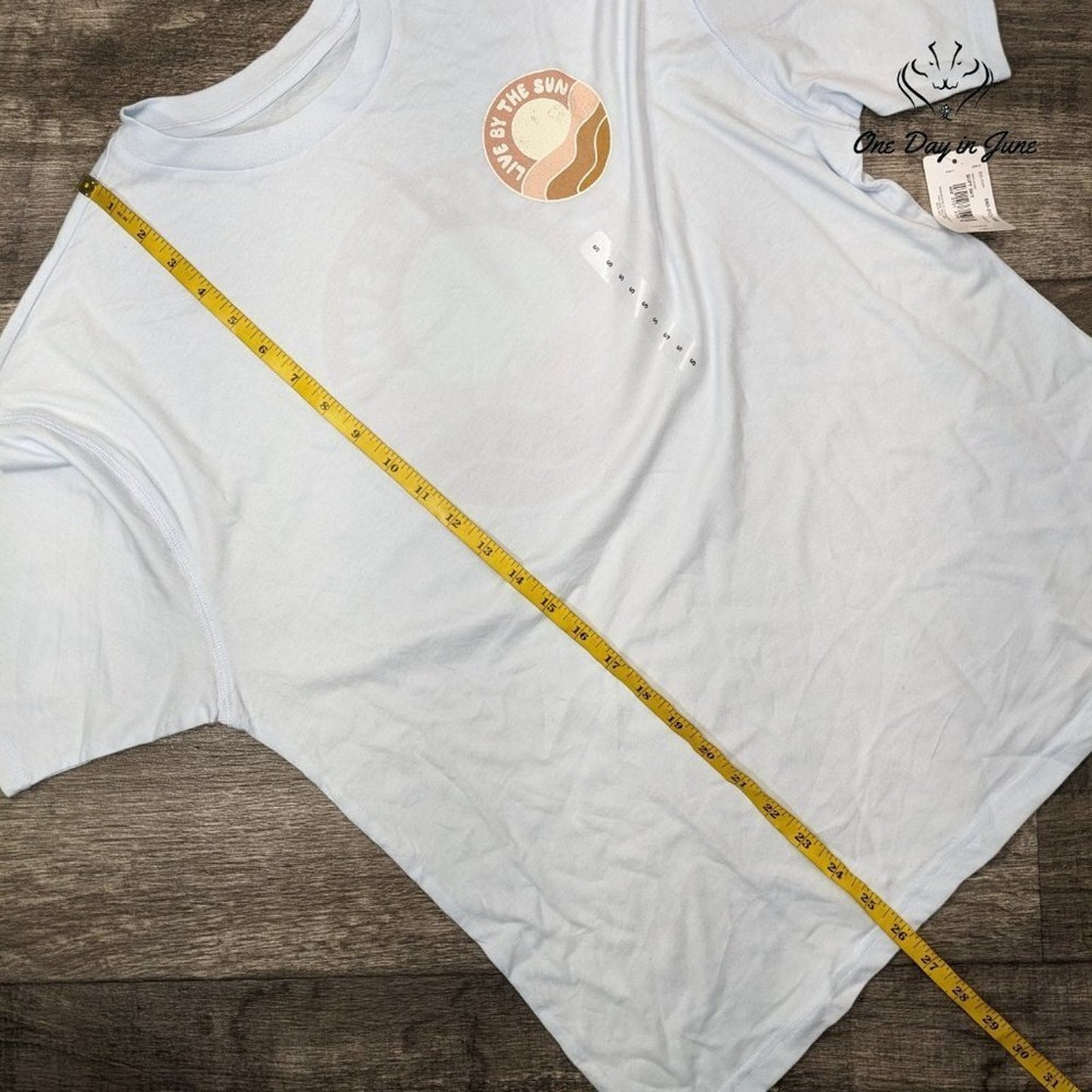 Flirtitude Juniors Live By The Sun Tee Shirt Top Size S