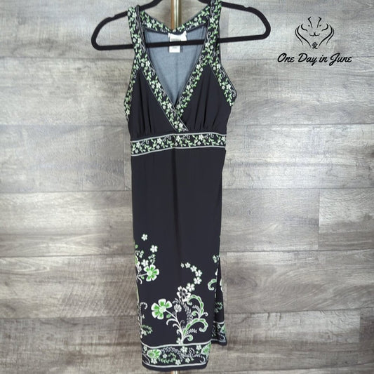 Sophie Max Sleeveless V Neck Summer Dress Size S