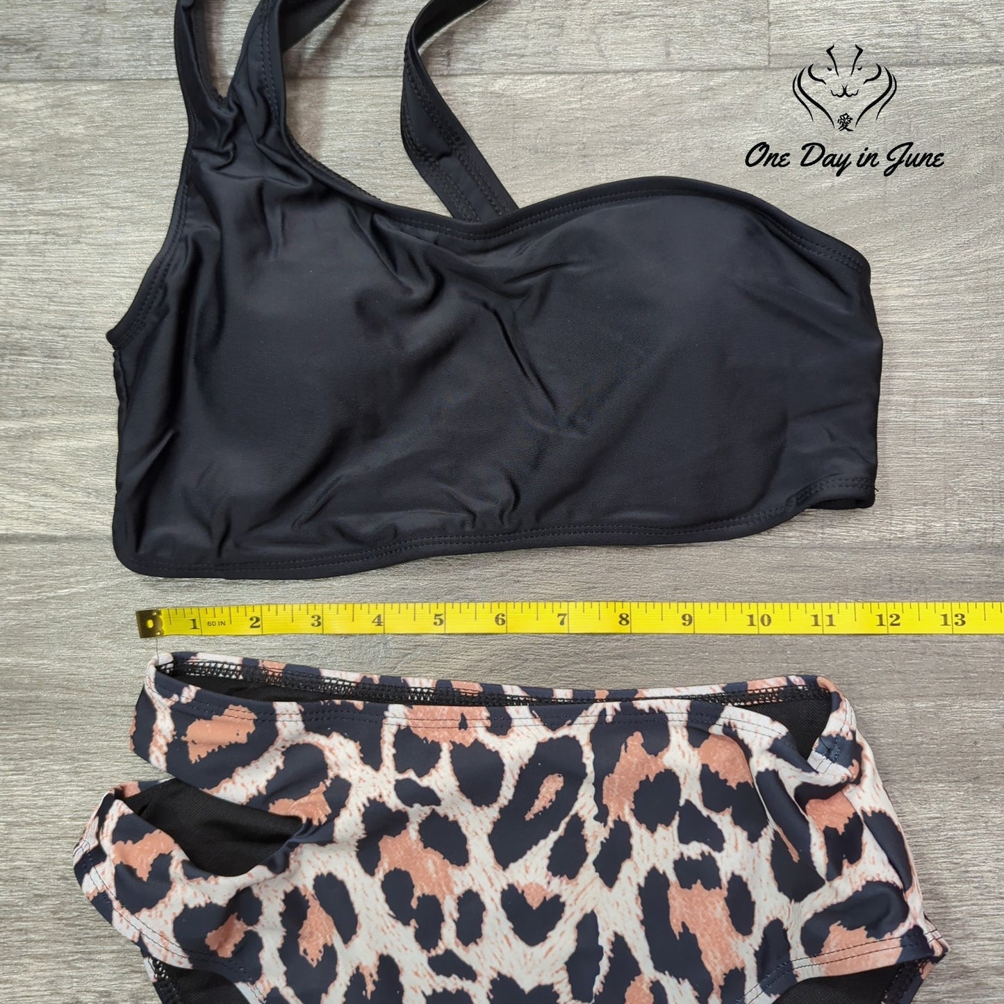 Jodimitty One Shoulder Bikini Swimsuit Size S