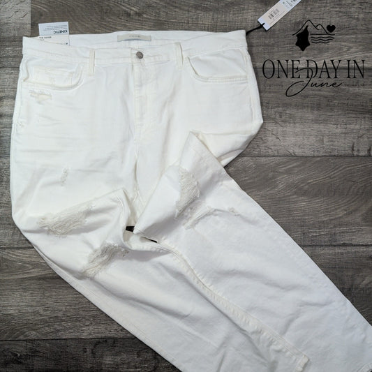 Joe's Jeans Joe's Jeans The Asher White Distressed Slim Fit NWT $218 Size 38X34