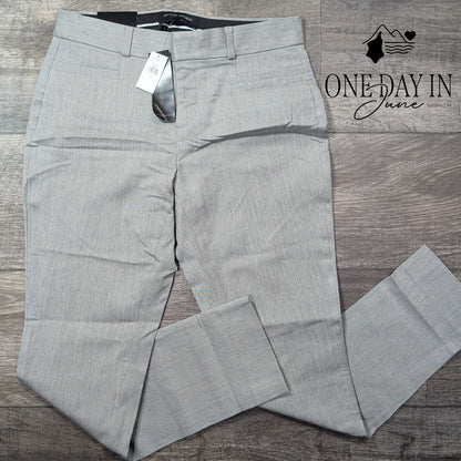 Banana Republic Curvy Sloan Ankle Pants Gray Stretch Dress Pants NWT Size 2