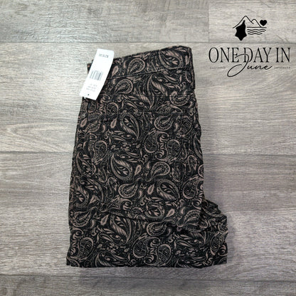 AG Adriano Goldschmied Prima Ankle Velvet Paisley Cigarette Jeans NWT Size 4