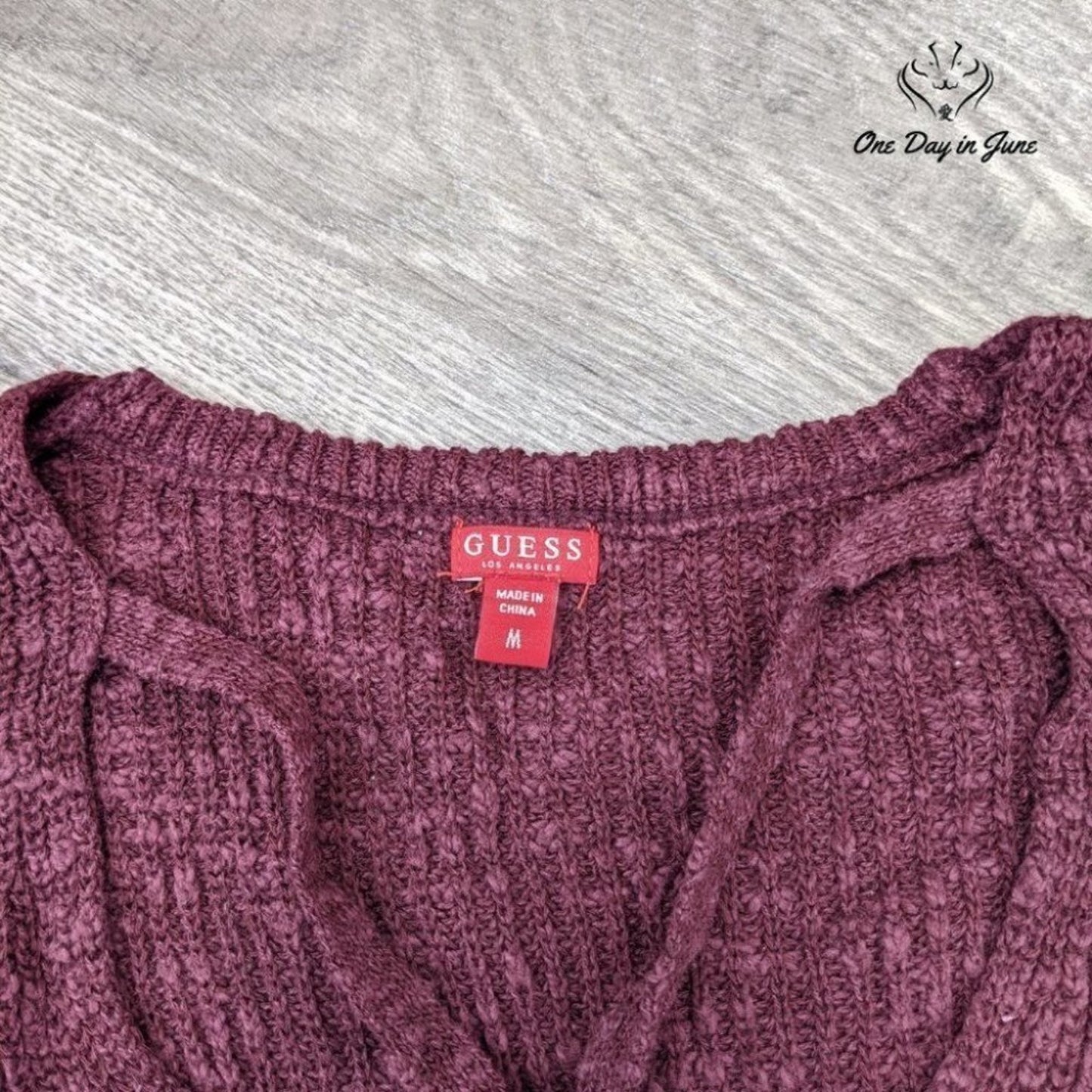 Guess Long Sleeve Knit Sweater Size M