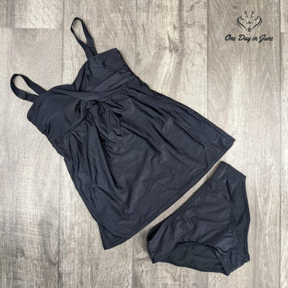 Alove Cross Front Tankini Swimsuit Size S