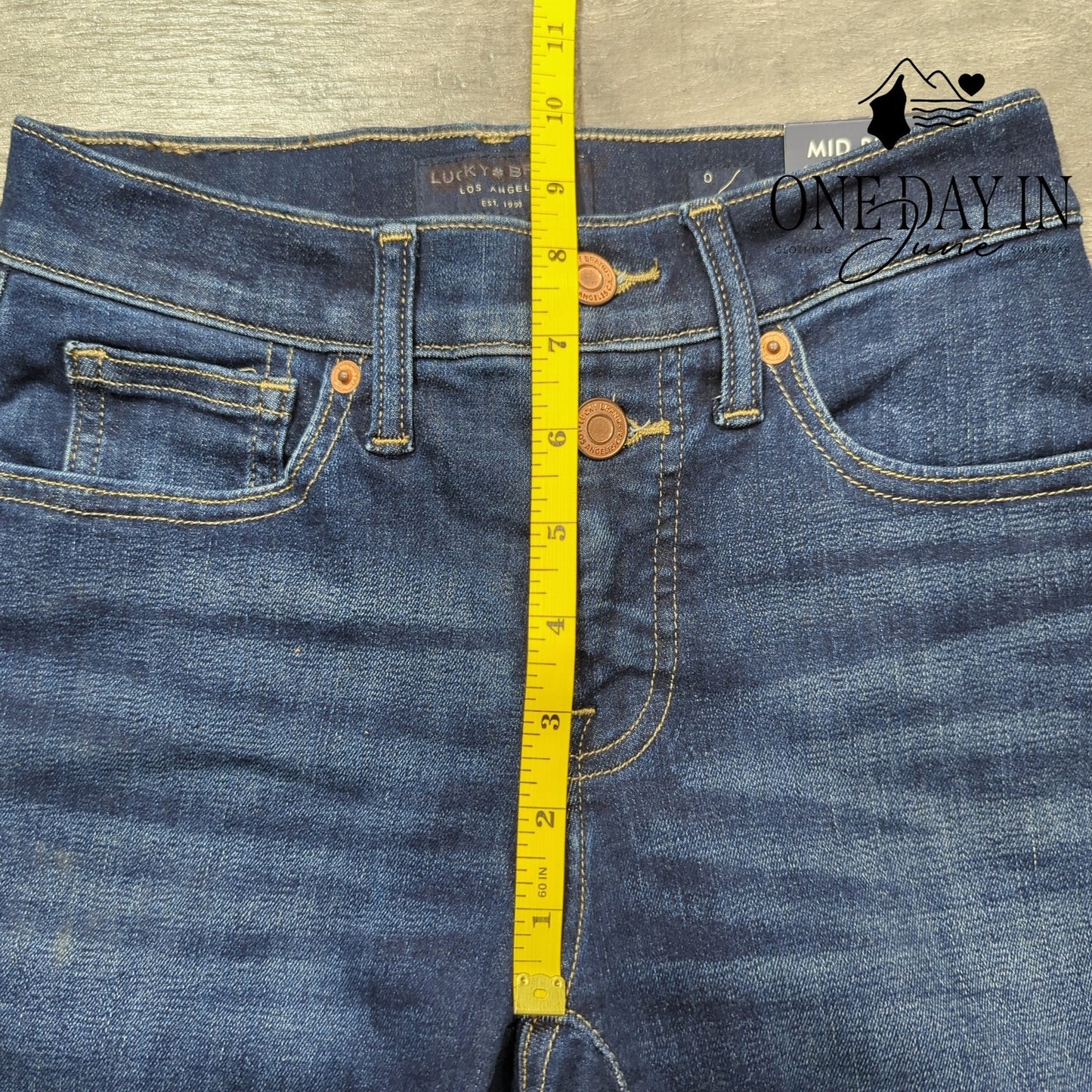 Lucky Brand Ava Mid Rise Skinny Jeans Size 0