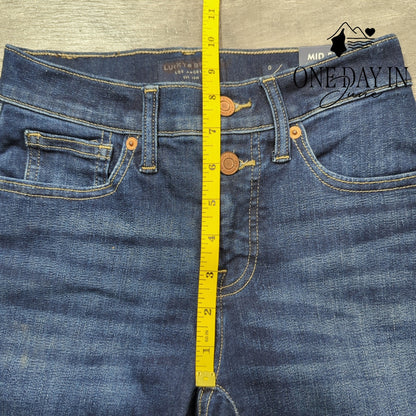 Lucky Brand Ava Mid Rise Skinny Jeans Size 0