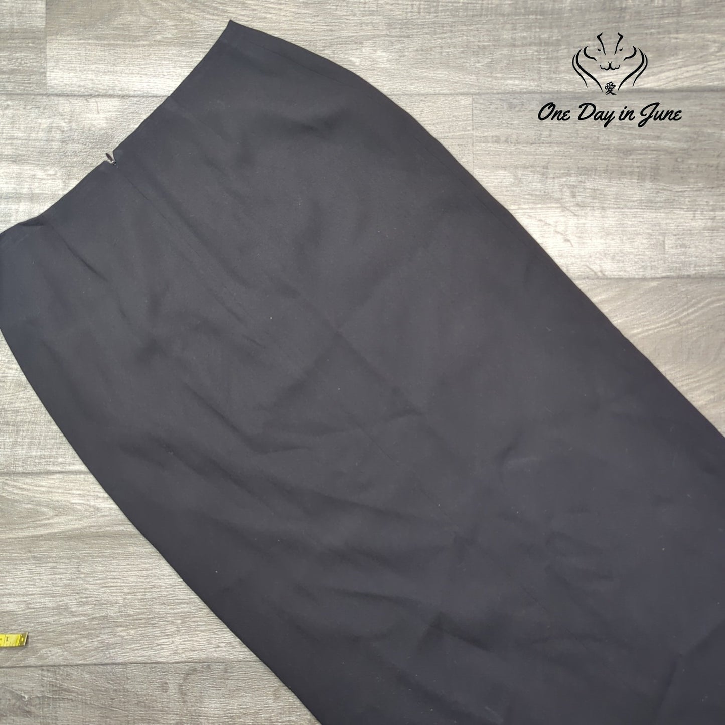 Dana Buchman Maxi Skirt Black Lined Back Slit Formal Career NWT Size 10