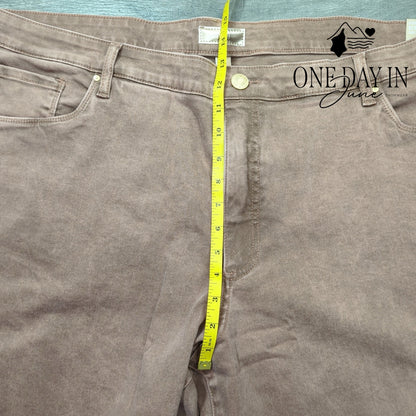 Kut from the Kloth Plus Size High Rise Rsse Ankle Straight Leg Jeans Size 24W