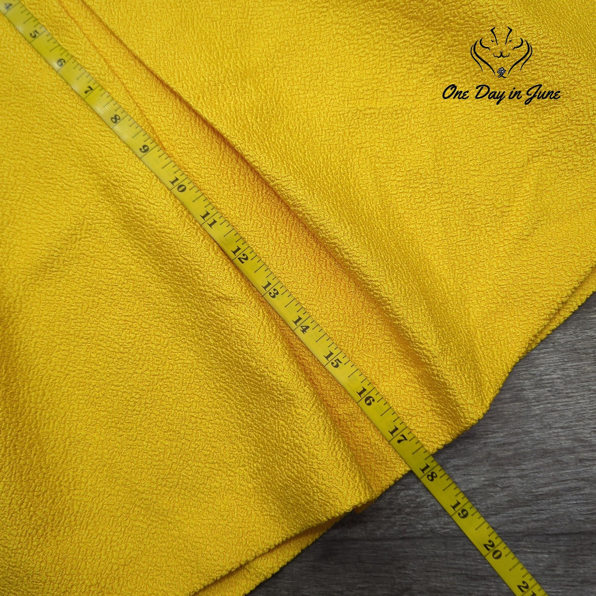 H&M Textured A Line Mini Skirt Yellow Fully Lined NWT Size 6