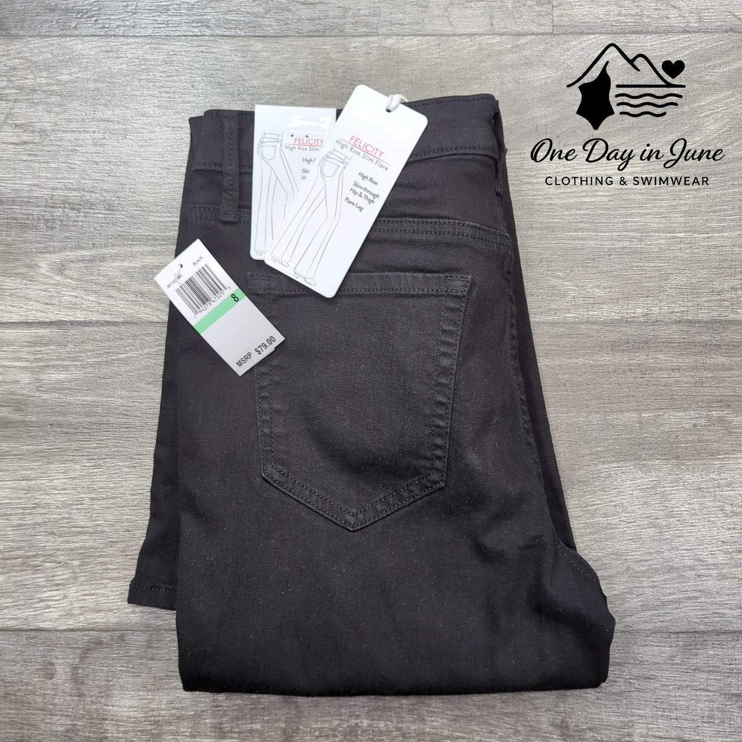 Seven7 Felicity High Rise Slim Fit Jeans Size 8