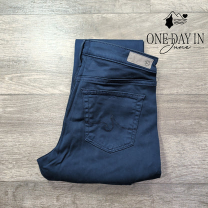 AG Adriano Goldschmied The Legging Ankle Super Skinny Jeans Navy NWT $215 Size 4