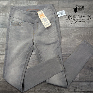 Jag Jeans Nora High Rise Skinny Pull On Jeans Gray NWT Size 0