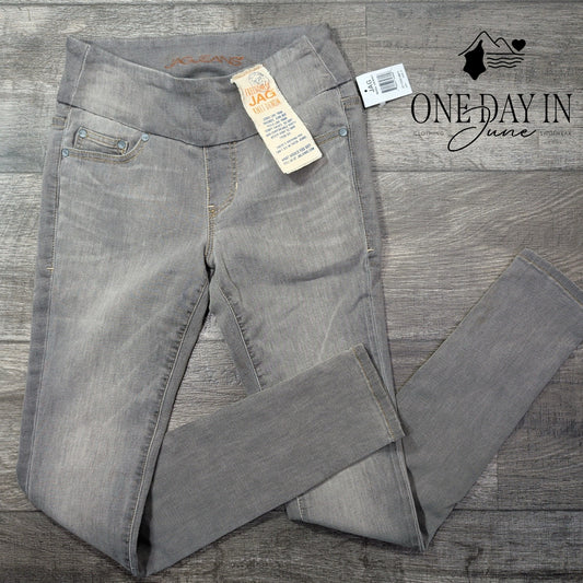 Jag Jeans Nora High Rise Skinny Pull On Jeans Gray NWT Size 0