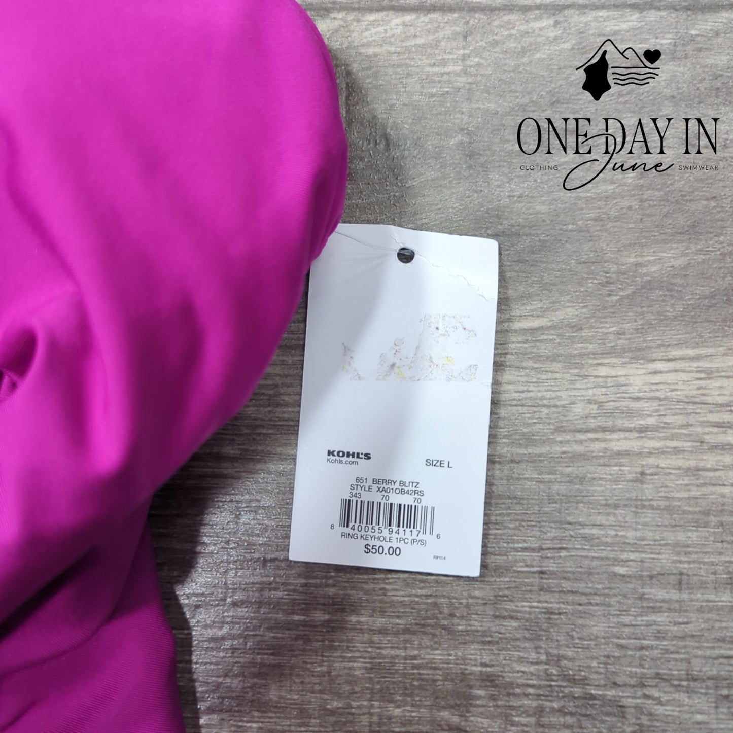 Apt. 9 V Neck One Piece Swimsuit Size L