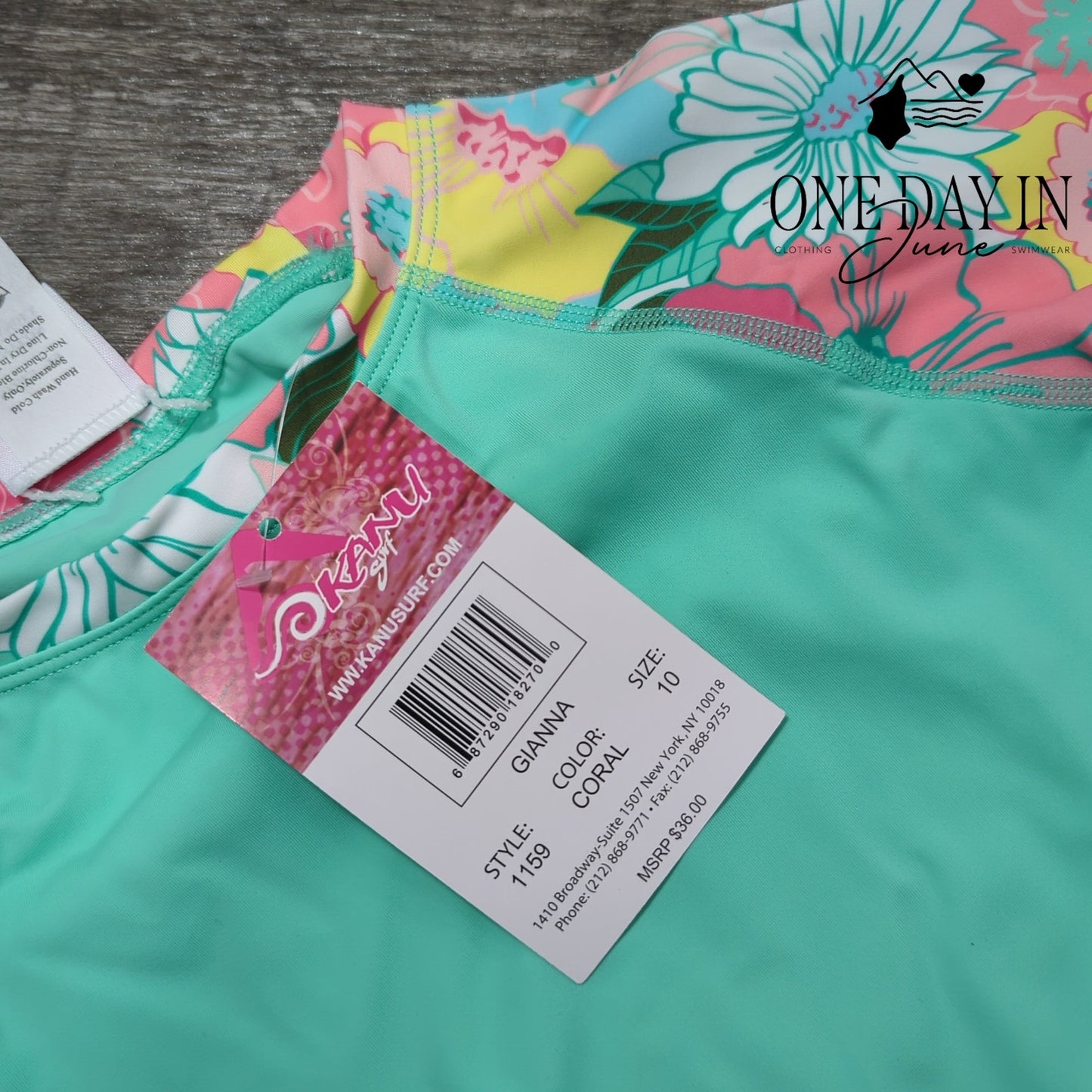 Kanu Surf Rashguard Bikini Swimsuit Size 10