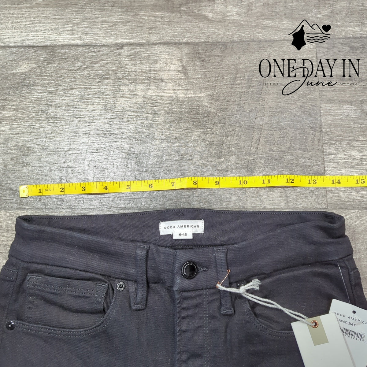 Good American Always Fits Good Legs Skinny Jeans Black NWT $155 Size 6