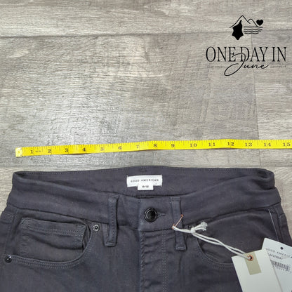 Good American Always Fits Good Legs Skinny Jeans Black NWT $155 Size 6