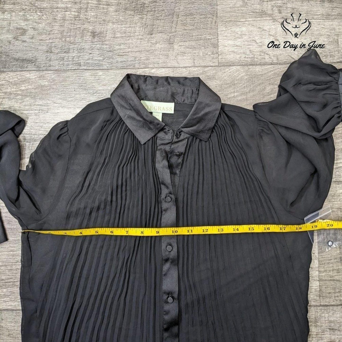 Ryegrass Sheer Long Sleeve Blouse Size XS