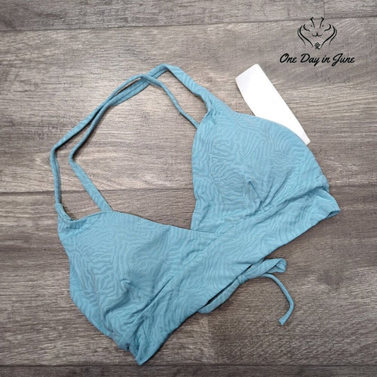 RVCA Run Wild Crossback Bikini Top Size M