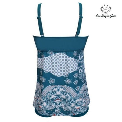 Eternatastic Retro Paisley Bikini Swimsuit Size M