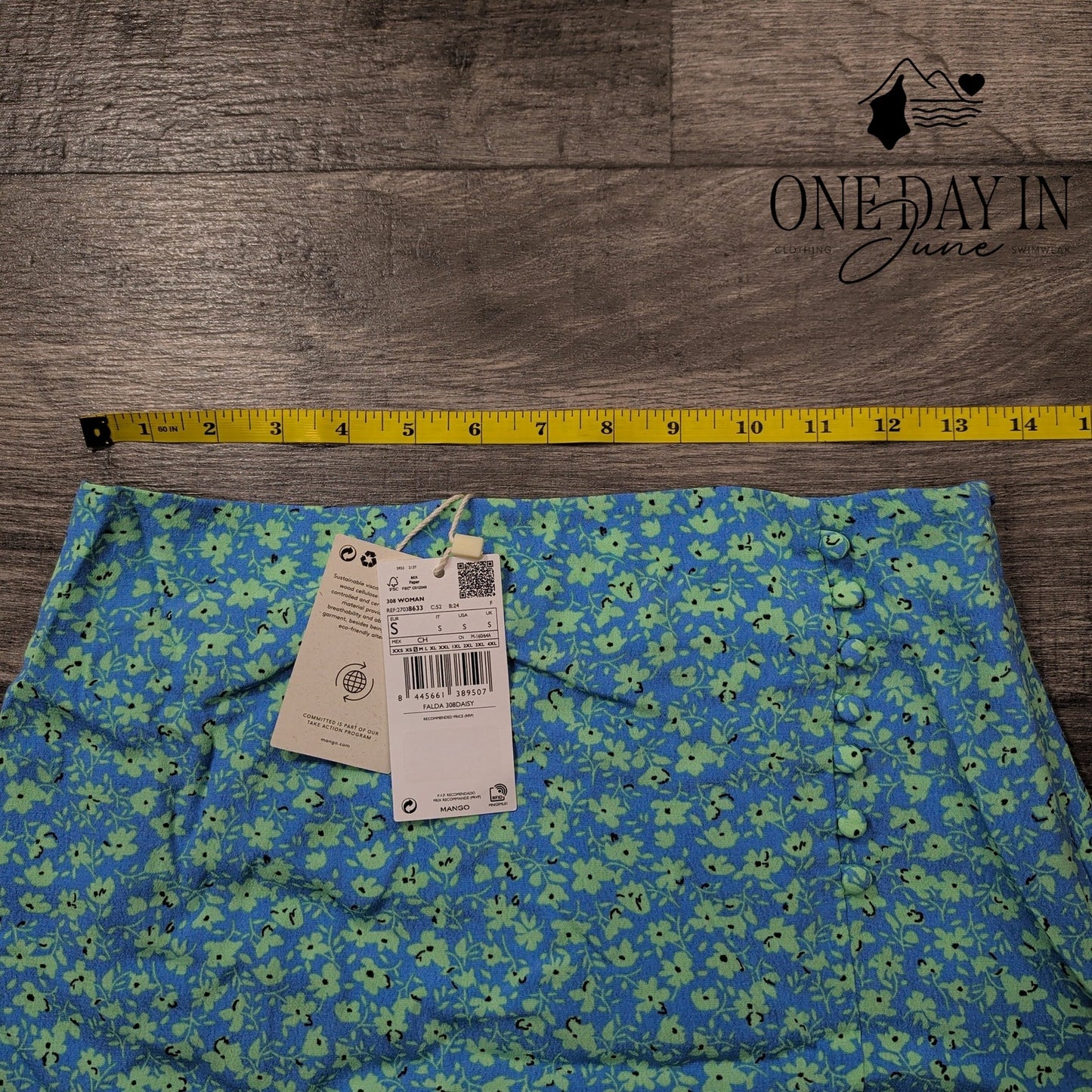 MNG Floral Mini Skirt Size S