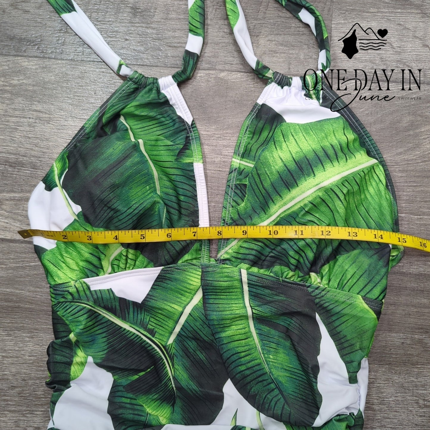 Suuksess V Neck Tummy Control One Piece Swimsuit Size L