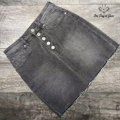 Pacsun Cutoff Denim Mini Skirt Size 24 (0)