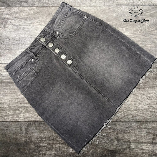 Pacsun Cutoff Denim Mini Skirt Size 24 (0)