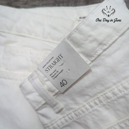 MNG Blanca Cropped Straight Jeans Size 8
