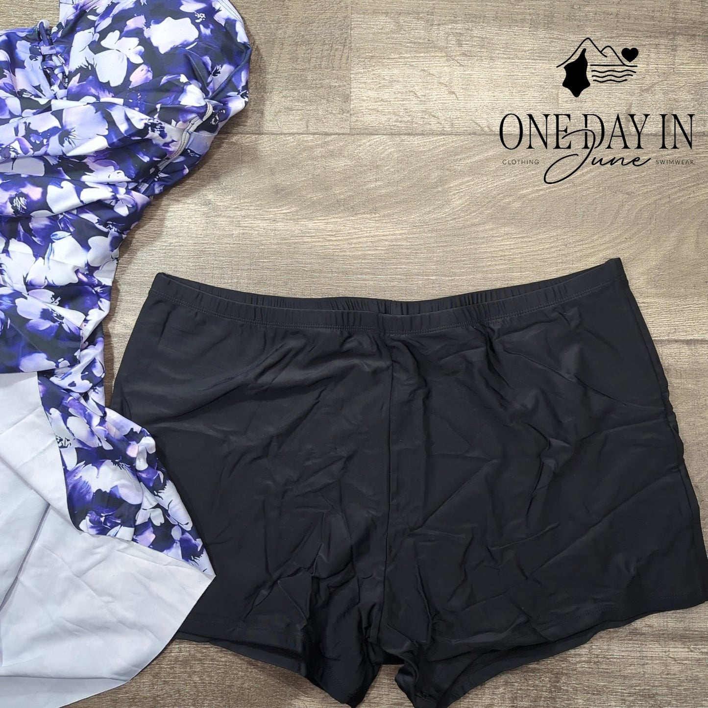 Neiyook Plus Size Swimdress Boyshort Tankini Swimsuit Size 24W